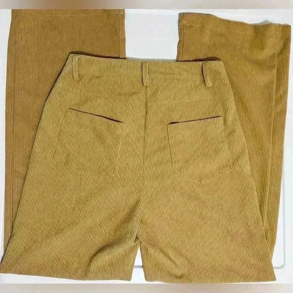 NWOT Amazon Camel corduroy hi-rise wide leg pants, Women’s Size Small - Picture 4 of 10